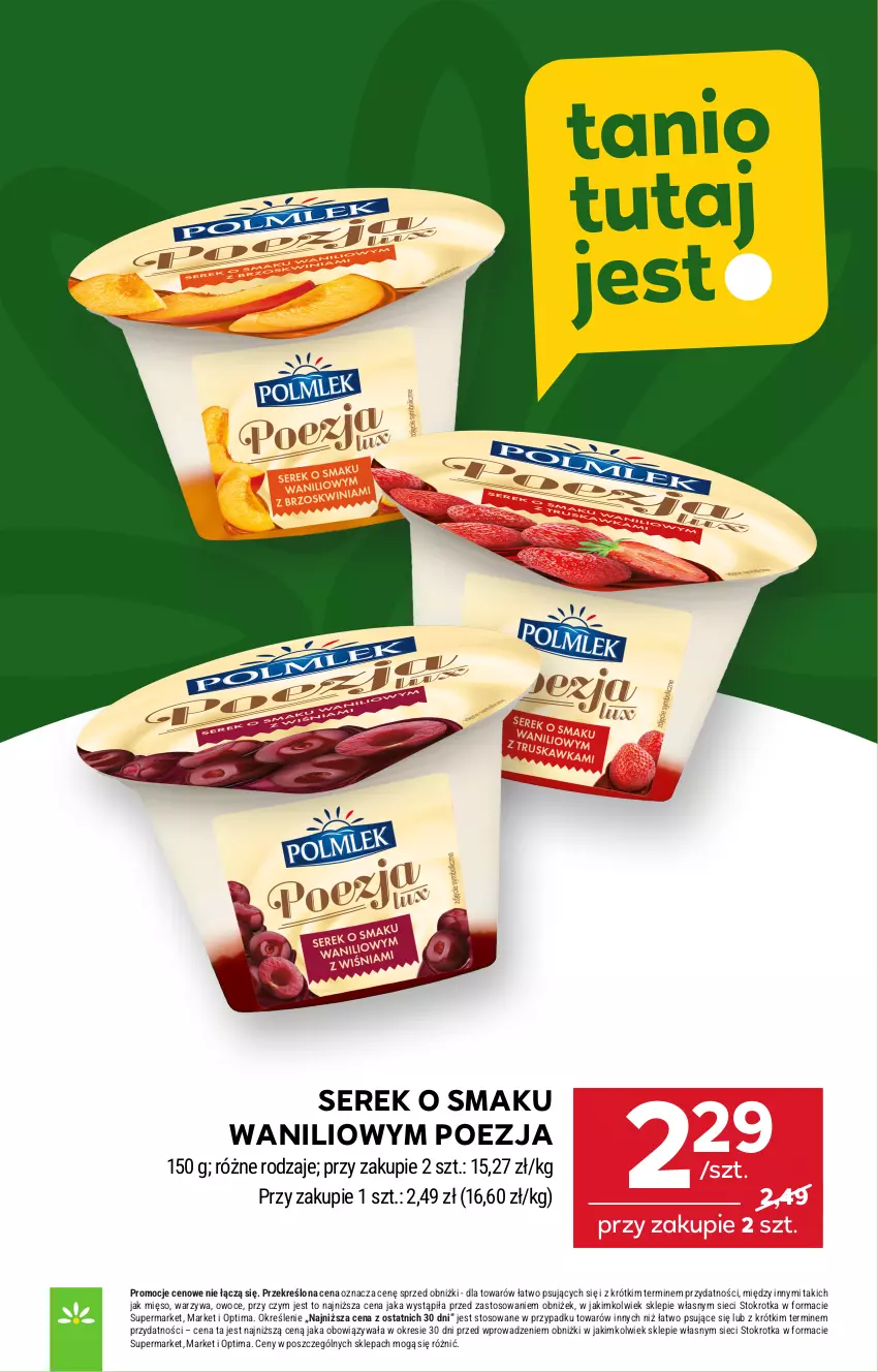 Gazetka promocyjna Stokrotka - Supermarket - ważna 18.06 do 24.06.2026 - strona 25 - produkty: Mięso, Optima, Owoce, Ser, Serek, Warzywa