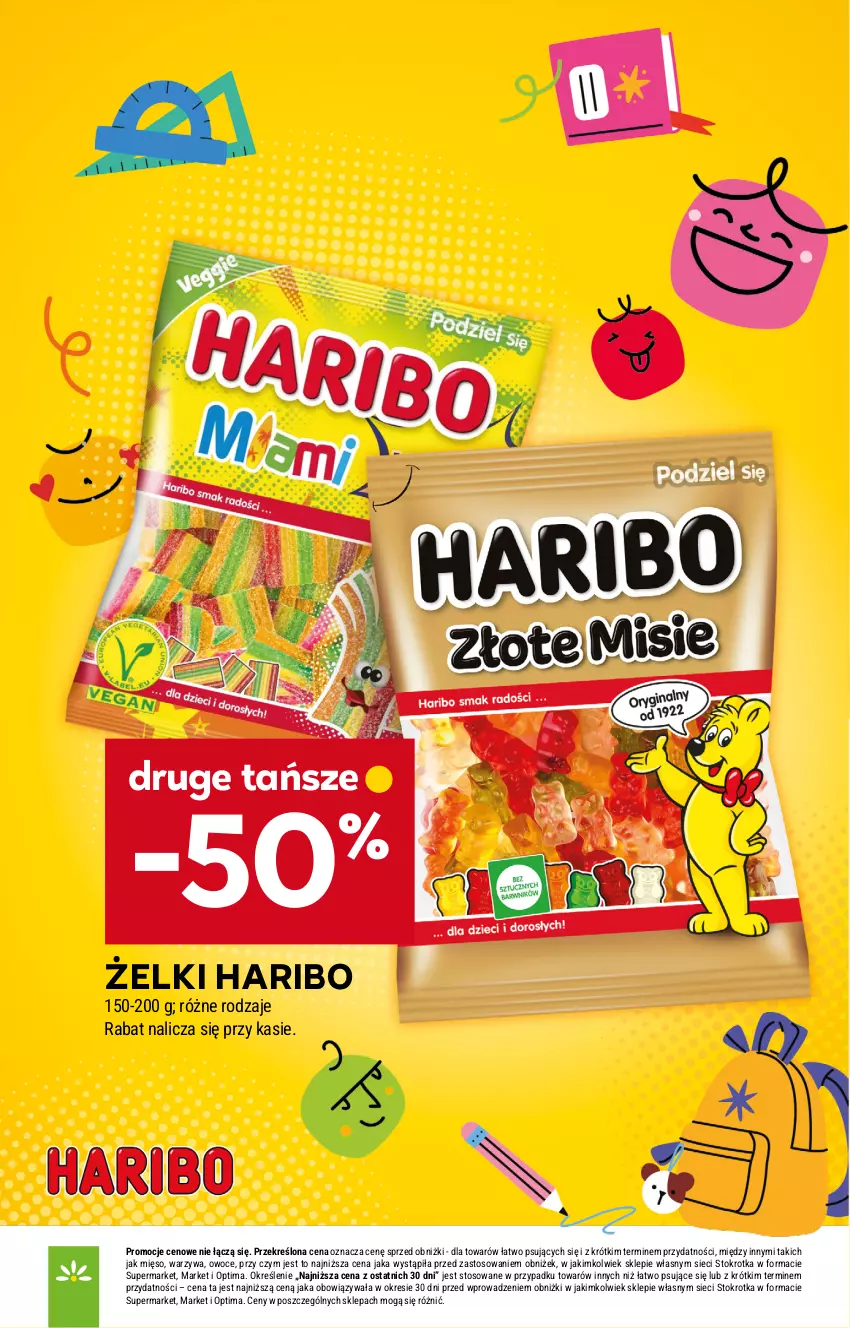 Gazetka promocyjna Stokrotka - Supermarket - ważna 18.06 do 24.06.2026 - strona 29 - produkty: Cukier, Cukierki, Haribo, Mięso, Optima, Owoce, Warzywa, Wawel
