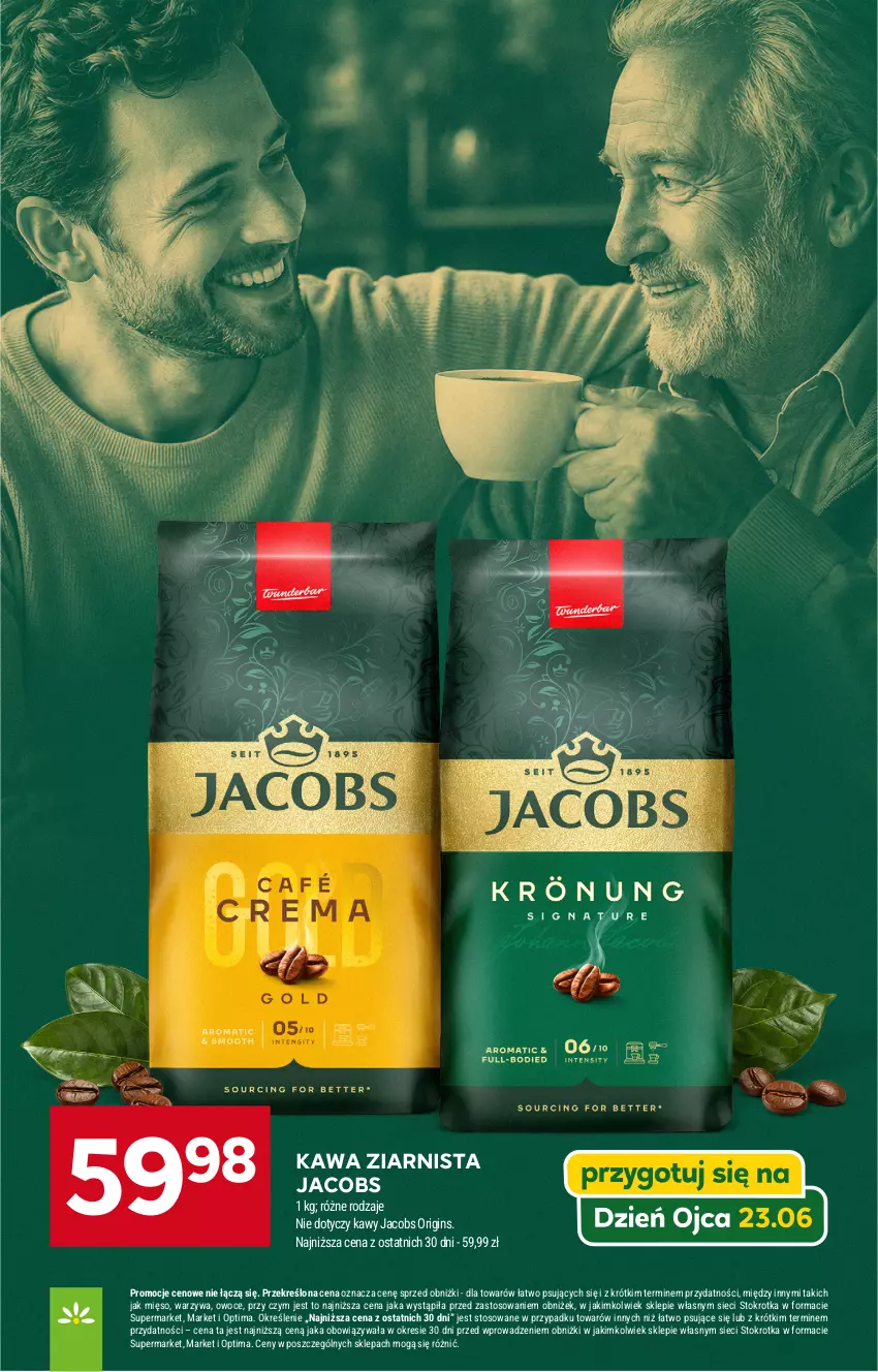 Gazetka promocyjna Stokrotka - Supermarket - ważna 18.06 do 24.06.2026 - strona 7 - produkty: Gin, Jacobs, Kawa, Kawa ziarnista, Mięso, Optima, Owoce, Warzywa