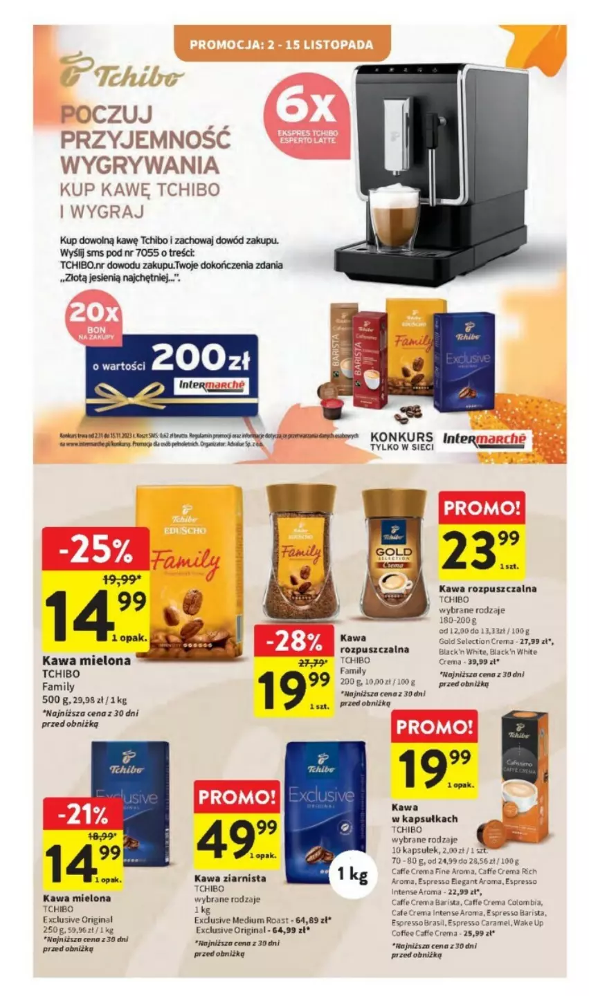 Gazetka promocyjna Intermarche - ważna 02.11 do 08.11.2023 - strona 22 - produkty: Fa, Gin, Gra, Gry, Kawa, Kawa mielona, Kawa rozpuszczalna, Kawa ziarnista, Kosz, Lack, Rum, Tchibo