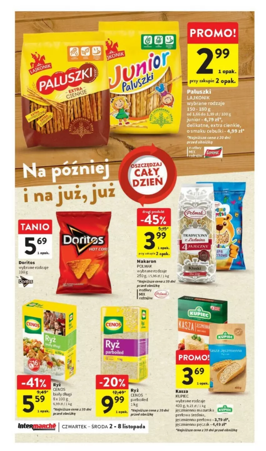 Gazetka promocyjna Intermarche - ważna 02.11 do 08.11.2023 - strona 26 - produkty: Cenos, Kasza, Kupiec, Makaron, Olma, Piec, Ryż, Top