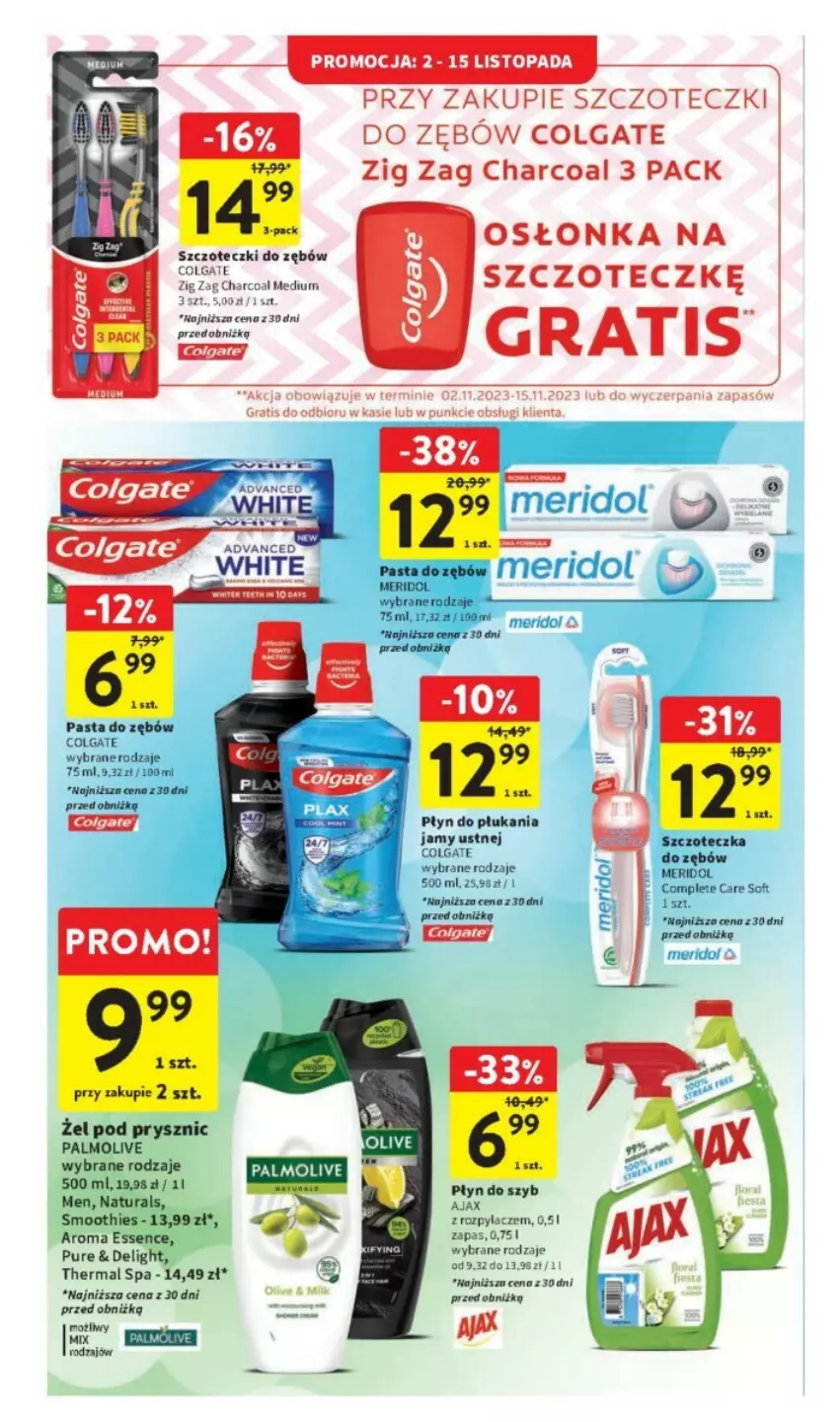 Gazetka promocyjna Intermarche - ważna 02.11 do 08.11.2023 - strona 32 - produkty: Ajax, Colgate, Gra, LG, Osłonka, Palmolive, Pasta do zębów, Płyn do płukania, Płyn do płukania jamy ustnej, Płyn do szyb, Pur, Smoothie, Szczoteczka, Szczoteczka do zębów, Top