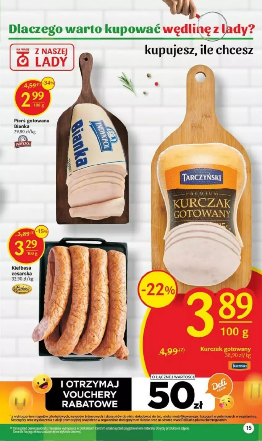 Gazetka promocyjna Delikatesy Centrum - ważna 28.09 do 08.10.2023 - strona 7 - produkty: Bianka, Dell, Kiełbasa, Koc, Tarczyński