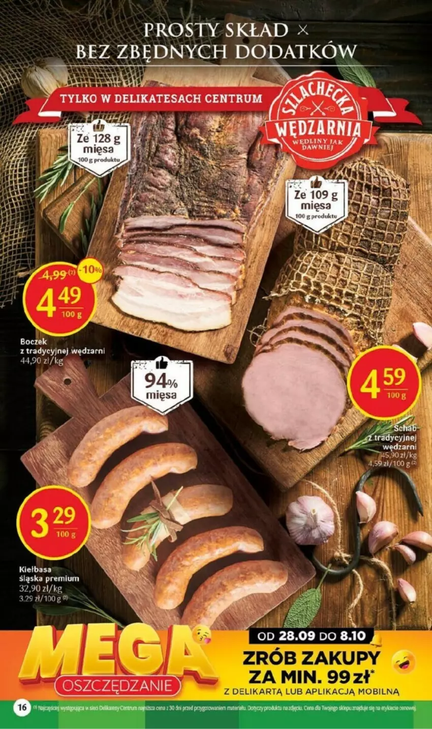 Gazetka promocyjna Delikatesy Centrum - ważna 28.09 do 08.10.2023 - strona 8 - produkty: Kiełbasa, Kiełbasa śląska, Mobil, O nas