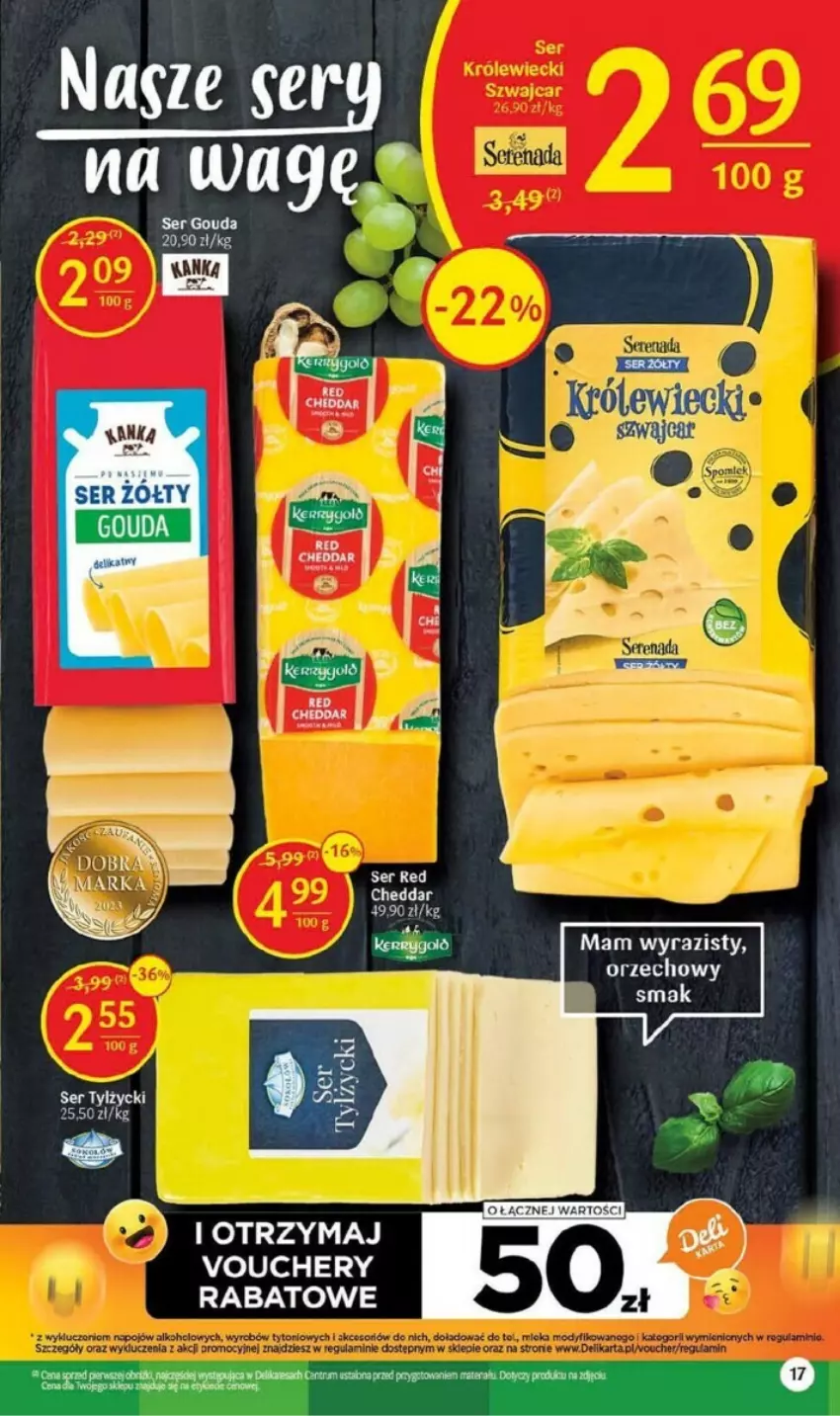 Gazetka promocyjna Delikatesy Centrum - ważna 28.09 do 08.10.2023 - strona 9 - produkty: Cheddar, Ser