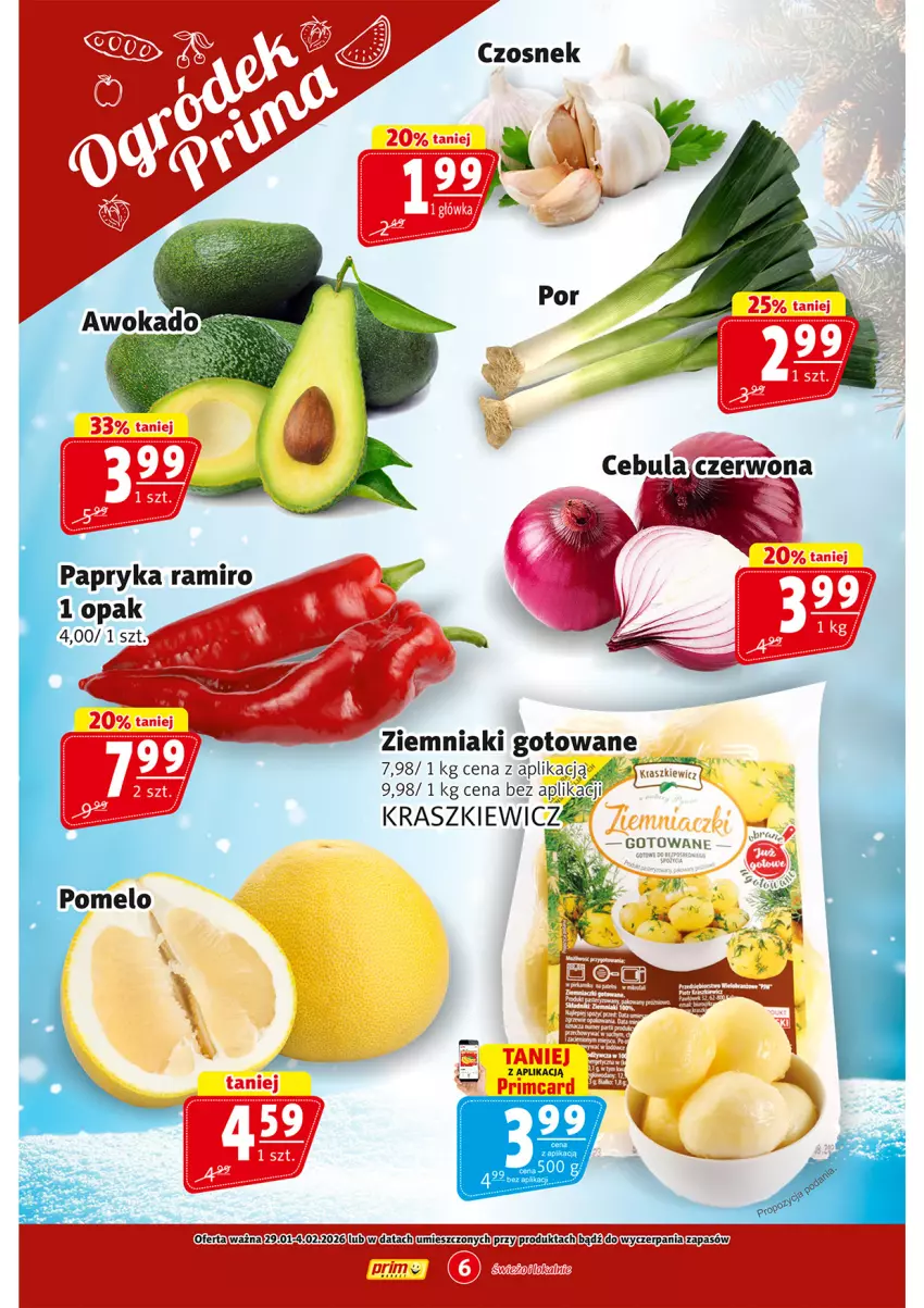 Gazetka promocyjna Prim Market - ważna 29.01 do 04.02.2026 - strona 6 - produkty: Cebula, Papryka, Ziemniaki