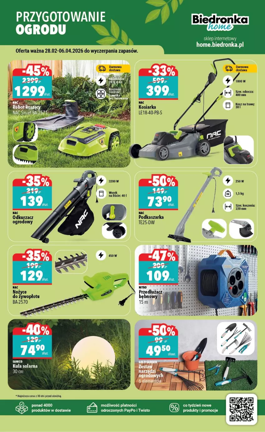 Gazetka promocyjna Biedronka - Home - ważna 28.02 do 07.03.2026 - strona 5 - produkty: Anew, Aronia, Gry, Kasza, Kosz, Noż, Nożyce, Odkurzacz