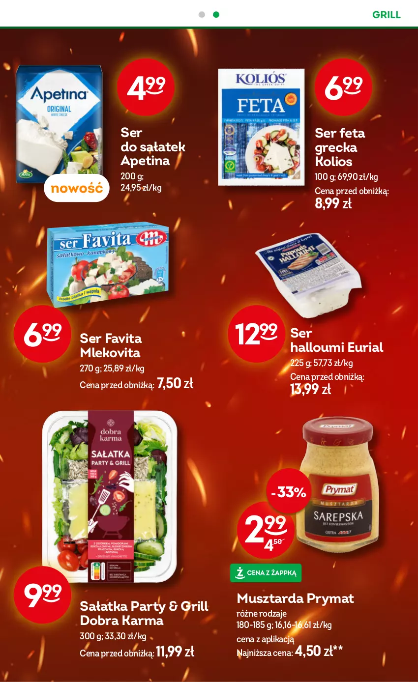 Gazetka promocyjna Żabka - ważna 07.05 do 20.05.2025 - strona 11 - produkty: Fa, Favita, Feta, Grill, Mleko, Mlekovita, Mus, Musztarda, Prymat, Sałat, Sałatka, Ser