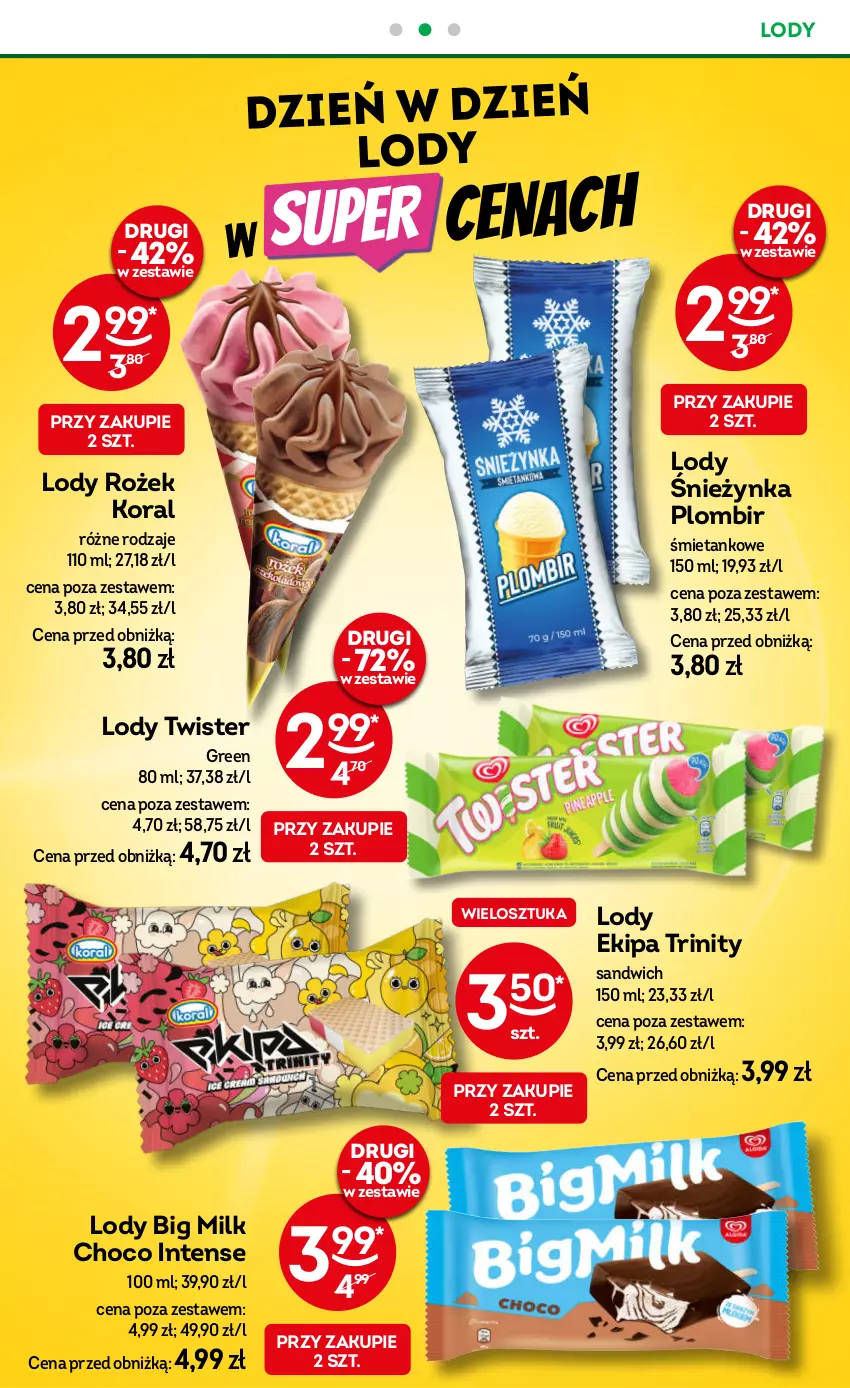 Gazetka promocyjna Żabka - ważna 07.05 do 20.05.2025 - strona 32 - produkty: Big Milk, Lody