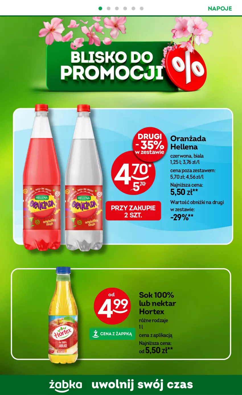 Gazetka promocyjna Żabka - ważna 07.05 do 20.05.2025 - strona 34 - produkty: Hellena, Hortex, Napoje, Nektar, Oranżada, Sok