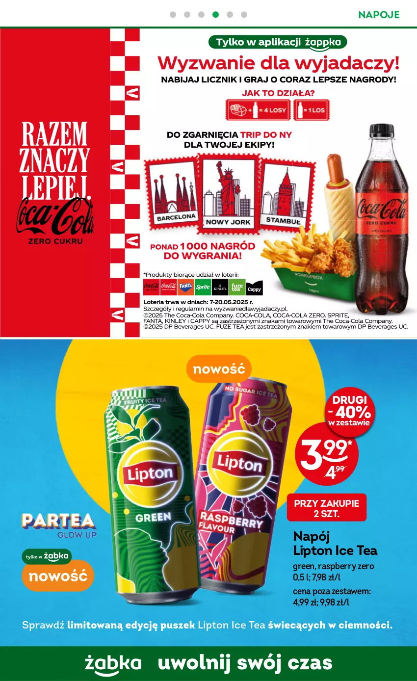 Gazetka promocyjna Żabka - ważna 07.05 do 20.05.2025 - strona 37 - produkty: Ice tea, Lipton, Napój, Napoje
