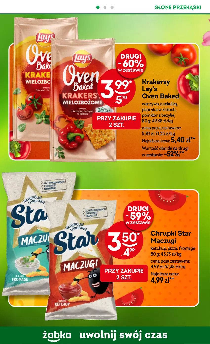 Gazetka promocyjna Żabka - ważna 07.05 do 20.05.2025 - strona 40 - produkty: Bazyl, Chrupki, Ketchup, Krakersy, Lay’s, Papryka, Pizza, Warzywa