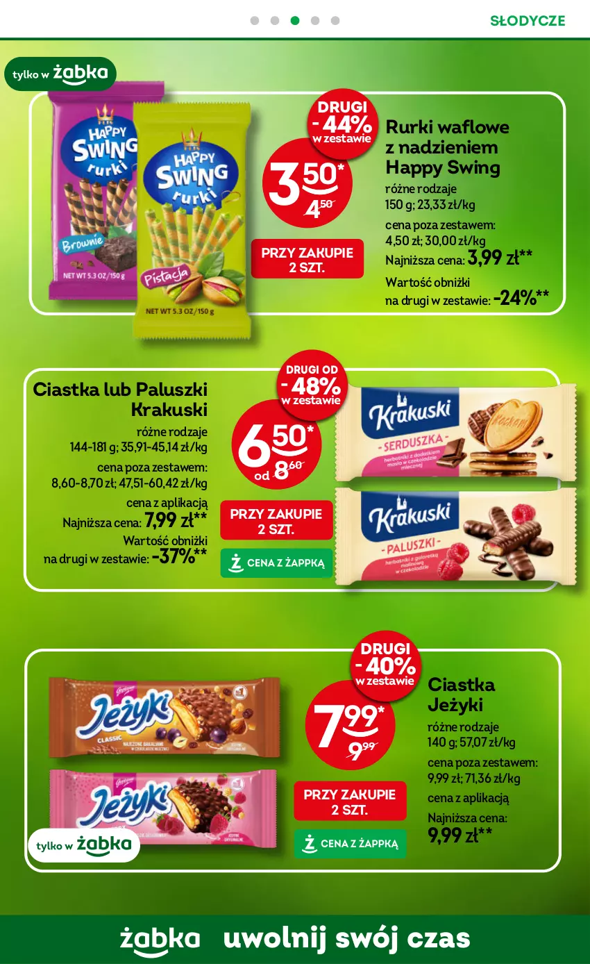 Gazetka promocyjna Żabka - ważna 07.05 do 20.05.2025 - strona 45 - produkty: Ciastka, Jeżyki, Krakus, Krakuski, Rurki