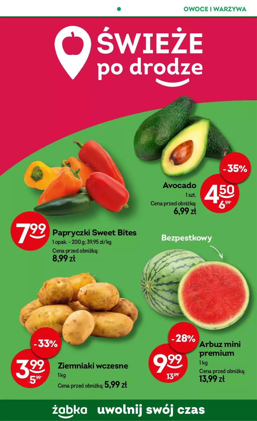 Gazetka promocyjna Żabka - ważna 07.05 do 20.05.2025 - strona 50 - produkty: Arbuz, Avocado, Owoce, Warzywa, Ziemniaki