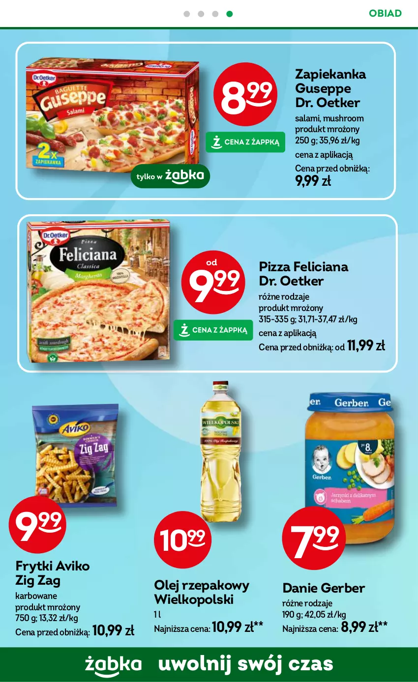 Gazetka promocyjna Żabka - ważna 07.05 do 20.05.2025 - strona 83 - produkty: Dr. Oetker, Feliciana, Frytki, Gerber, Mus, Olej, Olej rzepakowy, Pizza, Salami, Zapiekanka