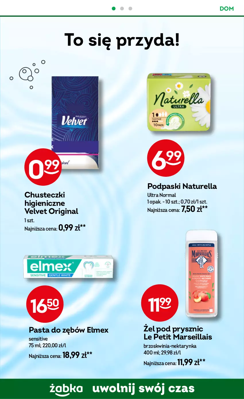 Gazetka promocyjna Żabka - ważna 07.05 do 20.05.2025 - strona 86 - produkty: Chusteczki, Elmex, Gin, Mars, Naturell, Naturella, Nektar, Nektarynka, Pasta do zębów, Podpaski, Velvet