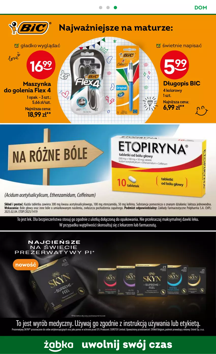 Gazetka promocyjna Żabka - ważna 07.05 do 20.05.2025 - strona 88 - produkty: BIC, Długopis, Maszynka, Maszynka do golenia, Prezerwatyw, Szynka