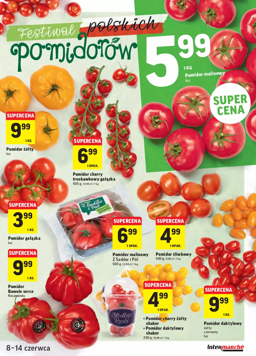 Gazetka promocyjna Intermarche - ważna 08.06 do 13.06.2021 - strona 17 - produkty: Pomidor malinowy, Ser