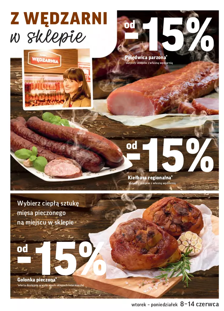 Gazetka promocyjna Intermarche - ważna 08.06 do 13.06.2021 - strona 8 - produkty: Golonka pieczona, Kiełbasa, Piec, Polędwica