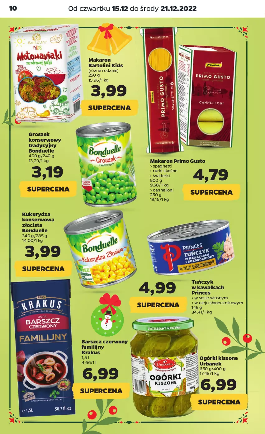 Gazetka promocyjna Netto - Artykuły spożywcze - ważna 15.12 do 21.12.2022 - strona 10 - produkty: Bonduelle, Fa, Groszek, Kawa, Krakus, Kukurydza, Kukurydza konserwowa, Makaron, Olej, Rurki, Ser, Sos, Spaghetti, Tuńczyk