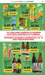 Gazetka promocyjna Netto - Artykuły spożywcze - Gazetka - ważna od 21.12 do 21.12.2022 - strona 13 - produkty: Piwa, Piwo, Sok, Gra, Tymbark, Limonka, Kubuś, Woda, Mango, Napój, Mięta, Fa