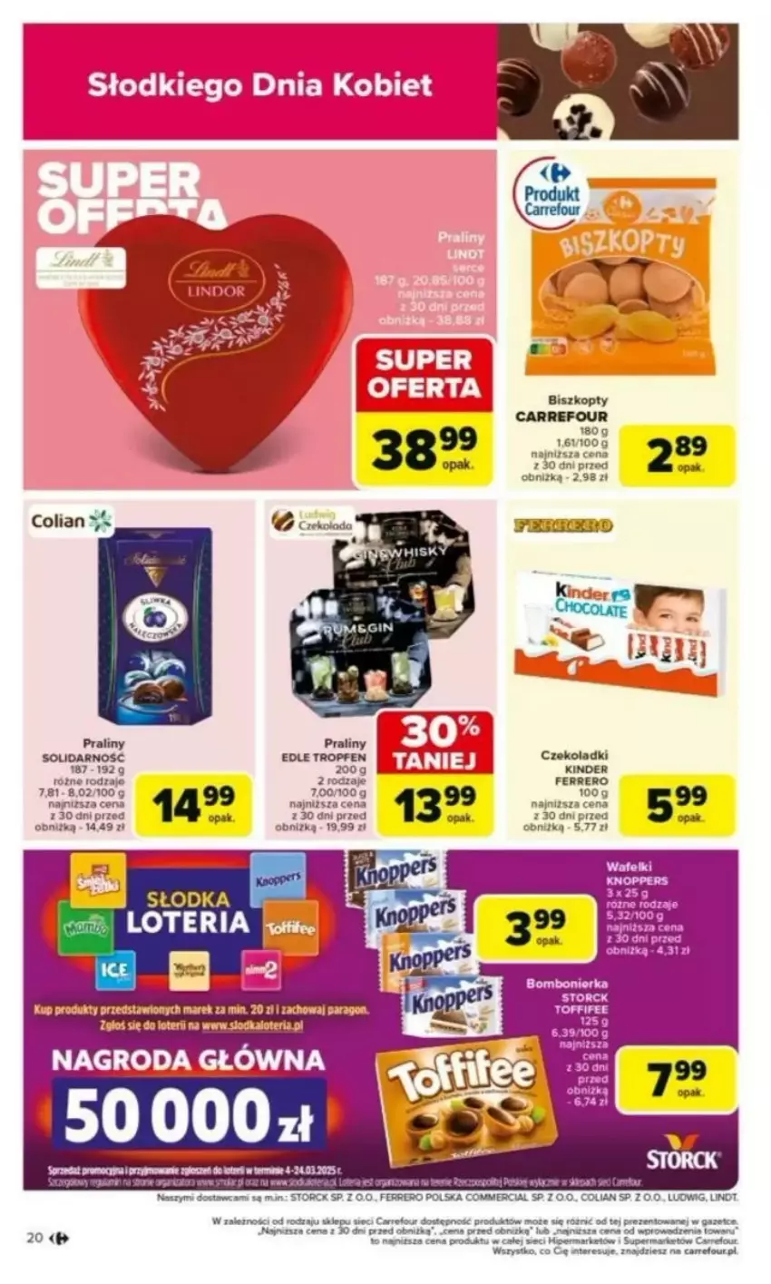 Gazetka promocyjna Carrefour - ważna 03.03 do 08.03.2025 - strona 15 - produkty: Fa, Ferrero, Kinder, Praliny