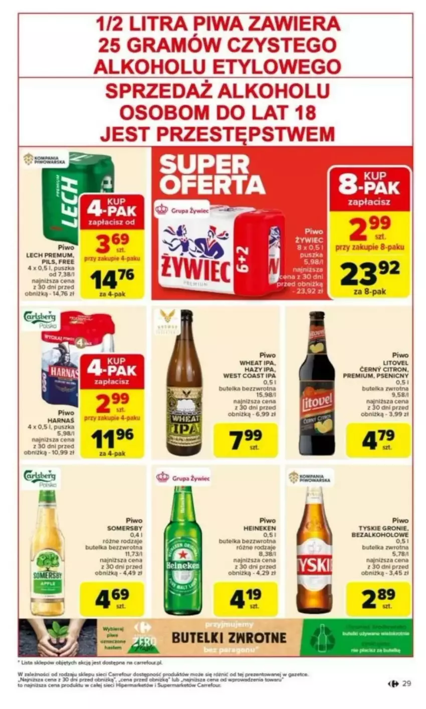 Gazetka promocyjna Carrefour - ważna 03.03 do 08.03.2025 - strona 25 - produkty: Fa, Gra, Heineken, Piwa, Piwo, Somersby, Tyskie