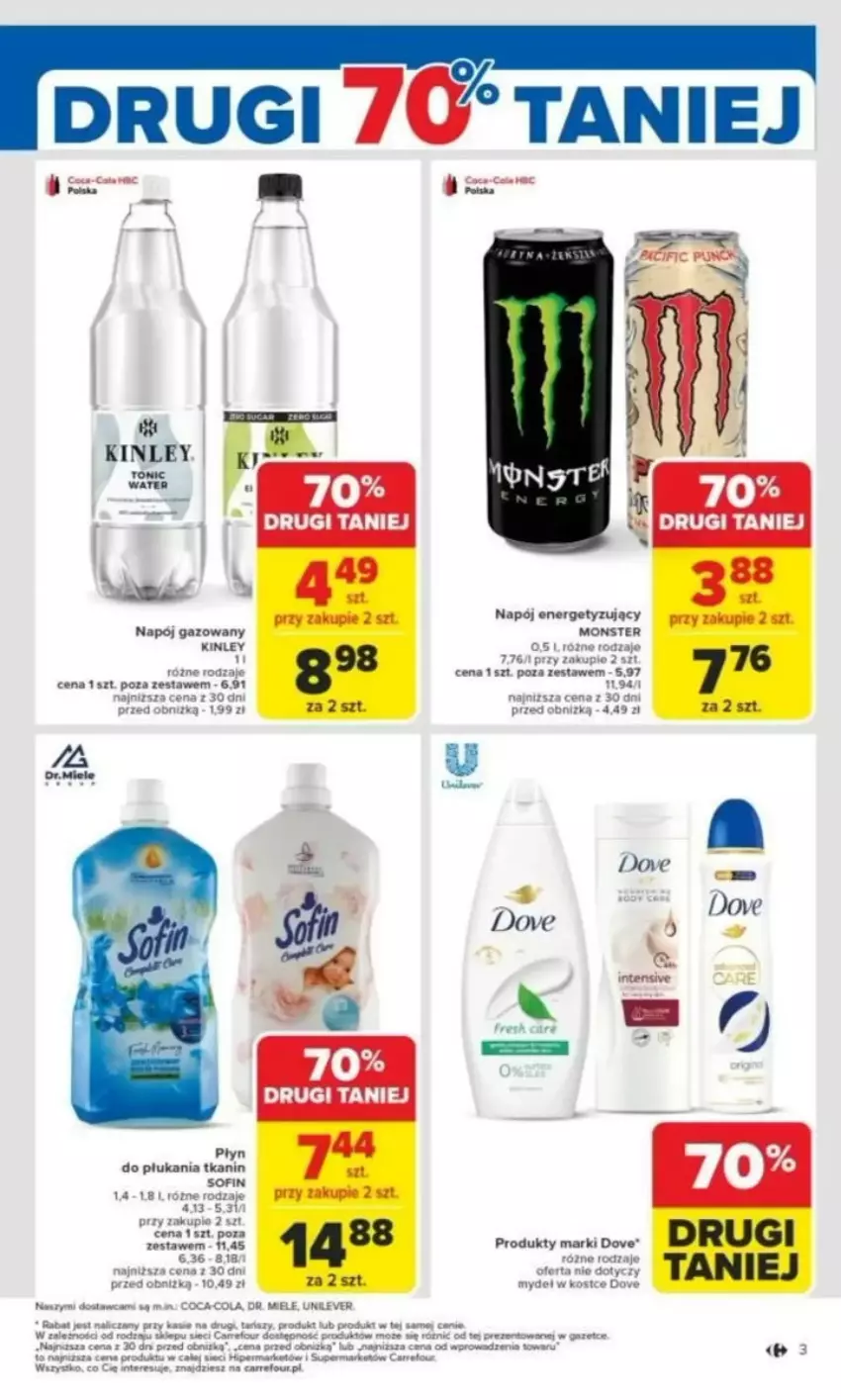 Gazetka promocyjna Carrefour - ważna 03.03 do 08.03.2025 - strona 41 - produkty: Dove, LG, Napój, Napój gazowany, Płyn do płukania, Por