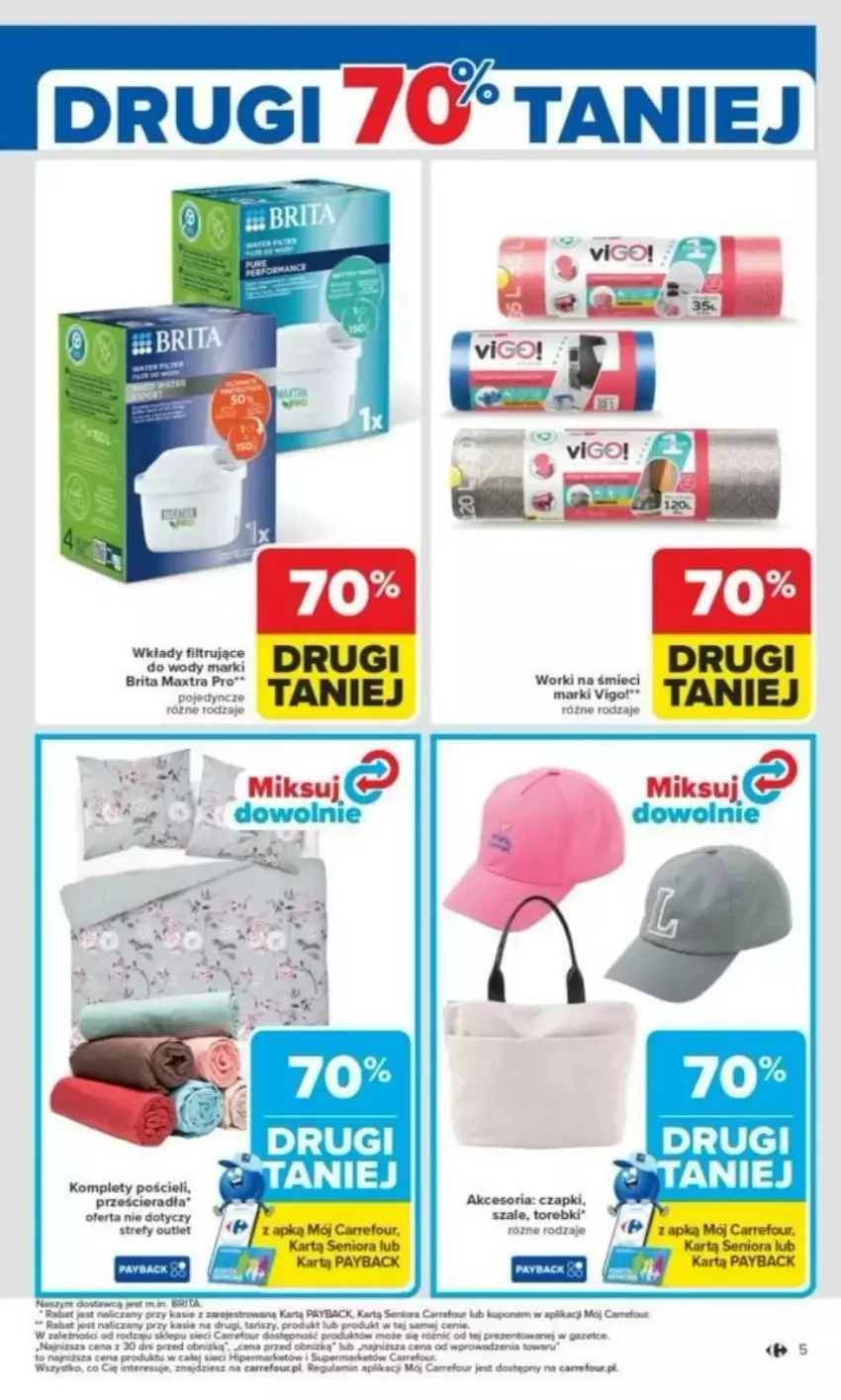 Gazetka promocyjna Carrefour - ważna 03.03 do 08.03.2025 - strona 43 - produkty: Pościel, Szal, Worki na śmiec, Worki na śmieci