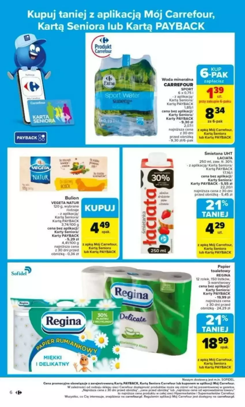 Gazetka promocyjna Carrefour - ważna 03.03 do 08.03.2025 - strona 44 - produkty: Gin, Joanna, Miód, Papier, Por, Sport, Woda, Woda mineralna