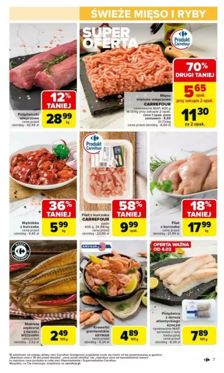 Gazetka promocyjna Carrefour - ważna 03.03 do 08.03.2025 - strona 45 - produkty: Kurczak, LG, Por