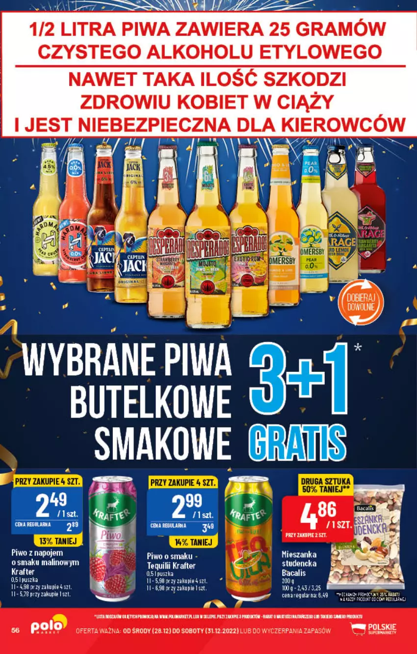 Gazetka promocyjna PoloMarket - Gazetka pomocyjna - ważna 28.12 do 31.12.2022 - strona 56 - produkty: Gra, Piwa, Piwo