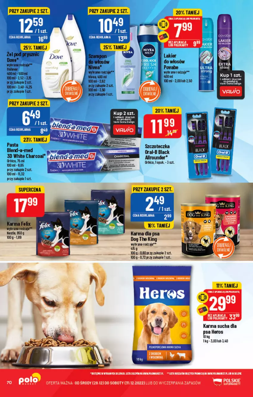 Gazetka promocyjna PoloMarket - Gazetka pomocyjna - ważna 28.12 do 31.12.2022 - strona 70 - produkty: BIC, Dove, Lack, Nivea, Szczoteczka