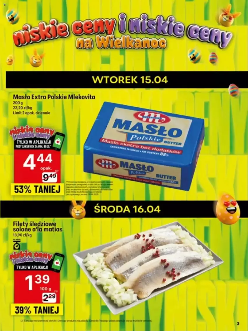Gazetka promocyjna Delikatesy Centrum - ważna 14.04 do 20.04.2025 - strona 23 - produkty: Masło, Mleko, Mlekovita