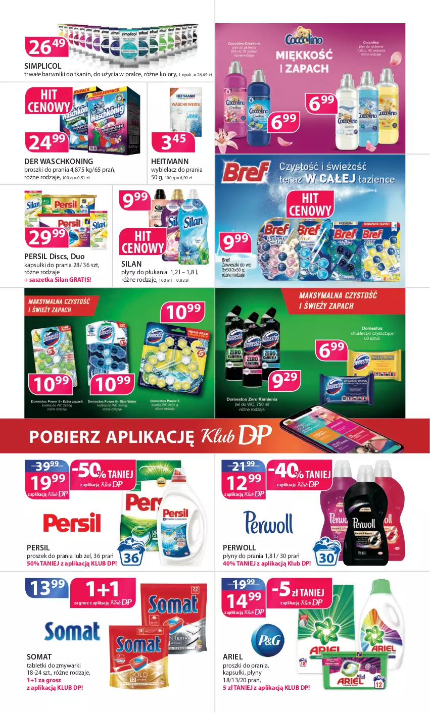 Gazetka promocyjna Drogerie Polskie - Gazetka - ważna 11.06 do 30.06.2021 - strona 12 - produkty: Ariel, Gra, Kapsułki do prania, Persil, Perwoll, Proszek do prania, Silan, Simplic, Somat, Tablet, Tabletki do zmywarki, Zmywarki