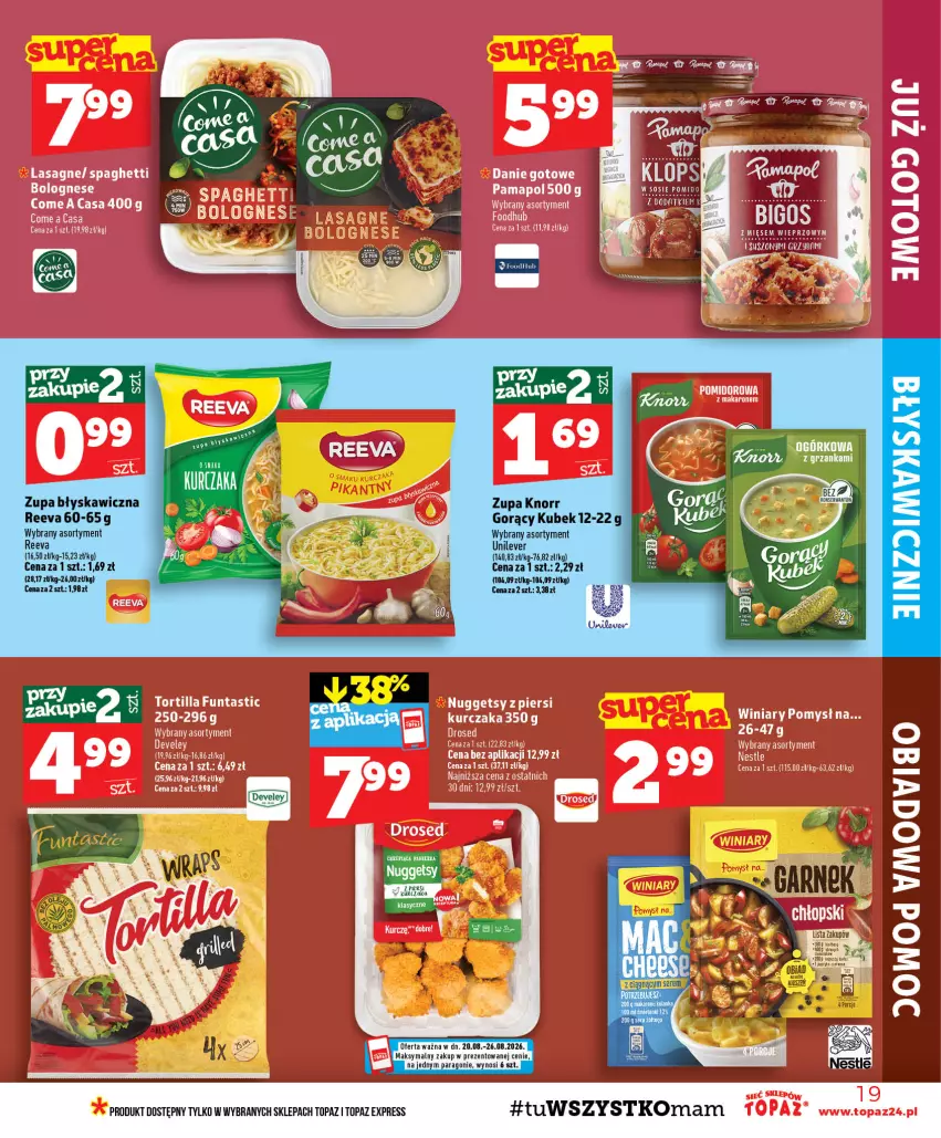 Gazetka promocyjna Topaz - Gazetka - ważna 20.08 do 26.08.2026 - strona 19 - produkty: Garnek, Knorr, Kubek, Ser, Top, Zupa