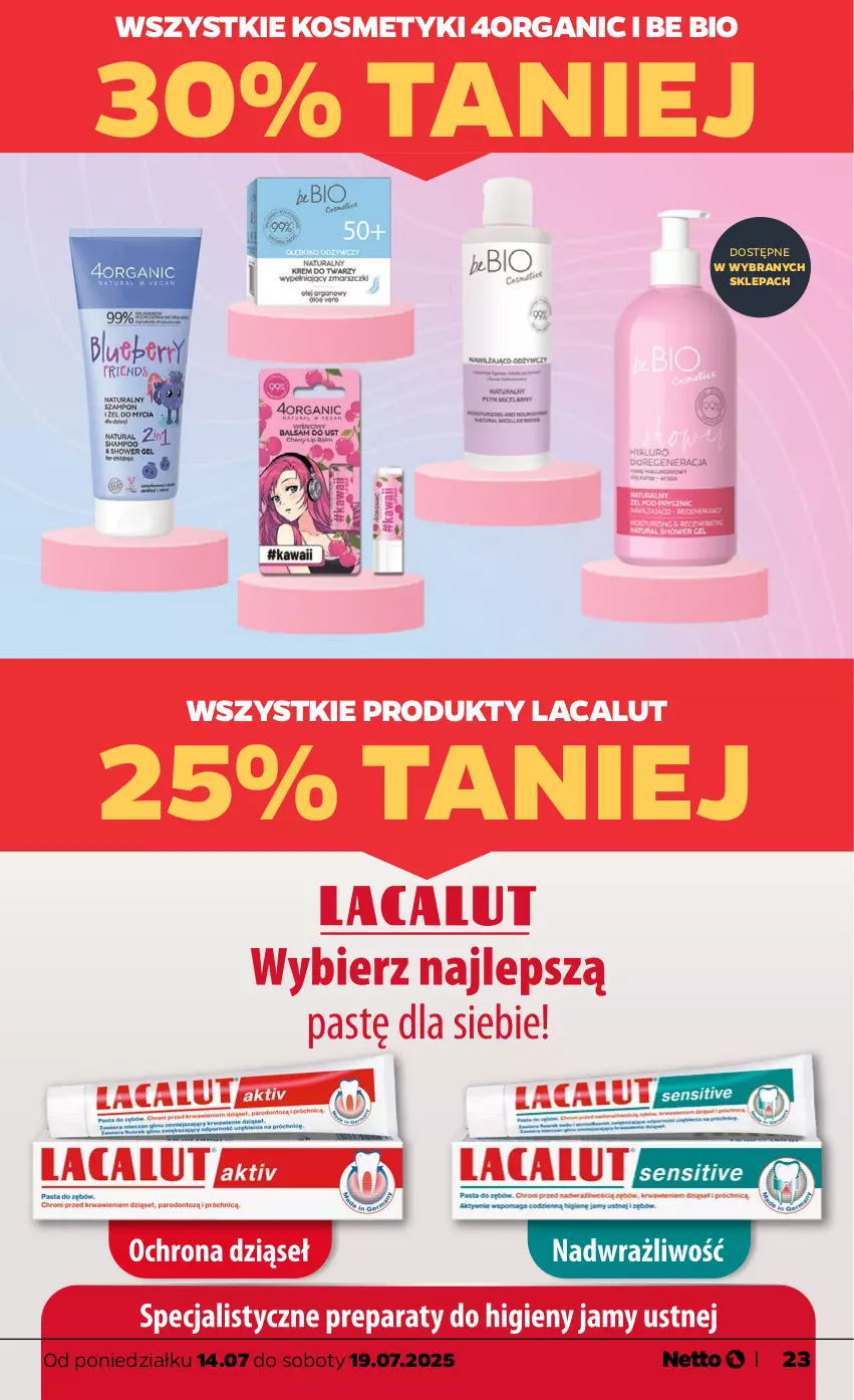 Gazetka promocyjna Netto - Od Poniedziałku - ważna 14.07 do 19.07.2025 - strona 23 - produkty: Lacalut