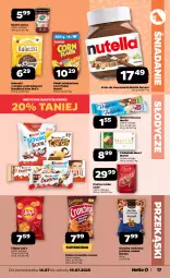 Gazetka promocyjna Netto - Od Poniedziałku - Gazetka - ważna od 19.07 do 19.07.2025 - strona 17 - produkty: Princessa, Nutella, Corn flakes, Ser, Bell, Praliny, Lindor, Chipsy, Dżem, Czekolada, Crunchips, Ferrero, Danio, Lorenz, Lay’s, Merci, Nestlé, Kinder, Lindt, Fa