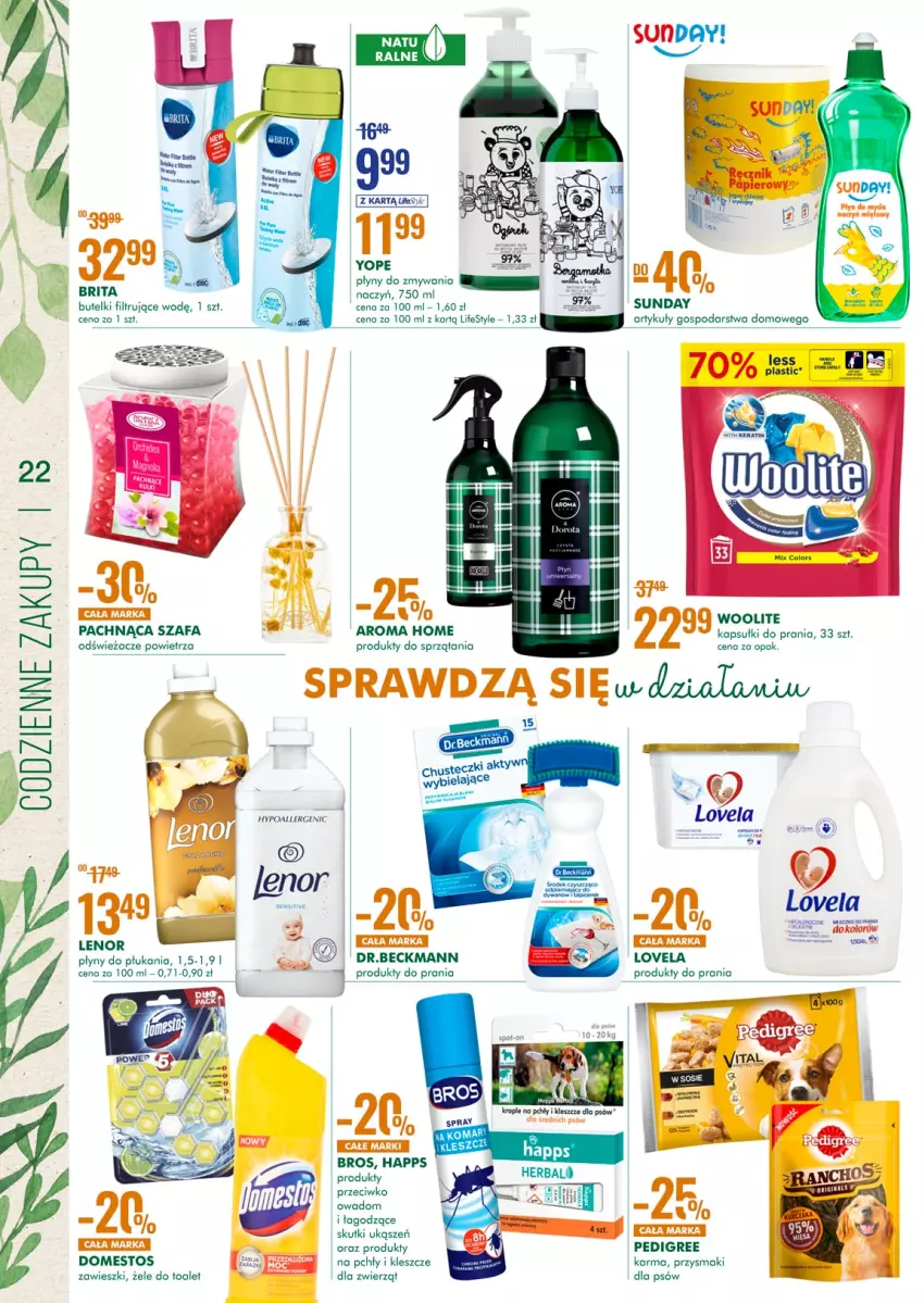 Gazetka promocyjna Super Pharm - Gazetka - ważna 20.05 do 06.06.2021 - strona 21 - produkty: Brit, Brita, Chusteczki, Fa, Kapsułki do prania, Kosz, Lenor, LG, Lovela, Przysmaki, Szafa, Woolite, Zawieszki