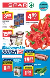 Gazetka promocyjna Spar - Spar - Gazetka - ważna od 24.08 do 24.08.2021 - strona 1 - produkty: Papryka czerwona, Papryka, Lody, Carlsberg, Morliny, Berlinki