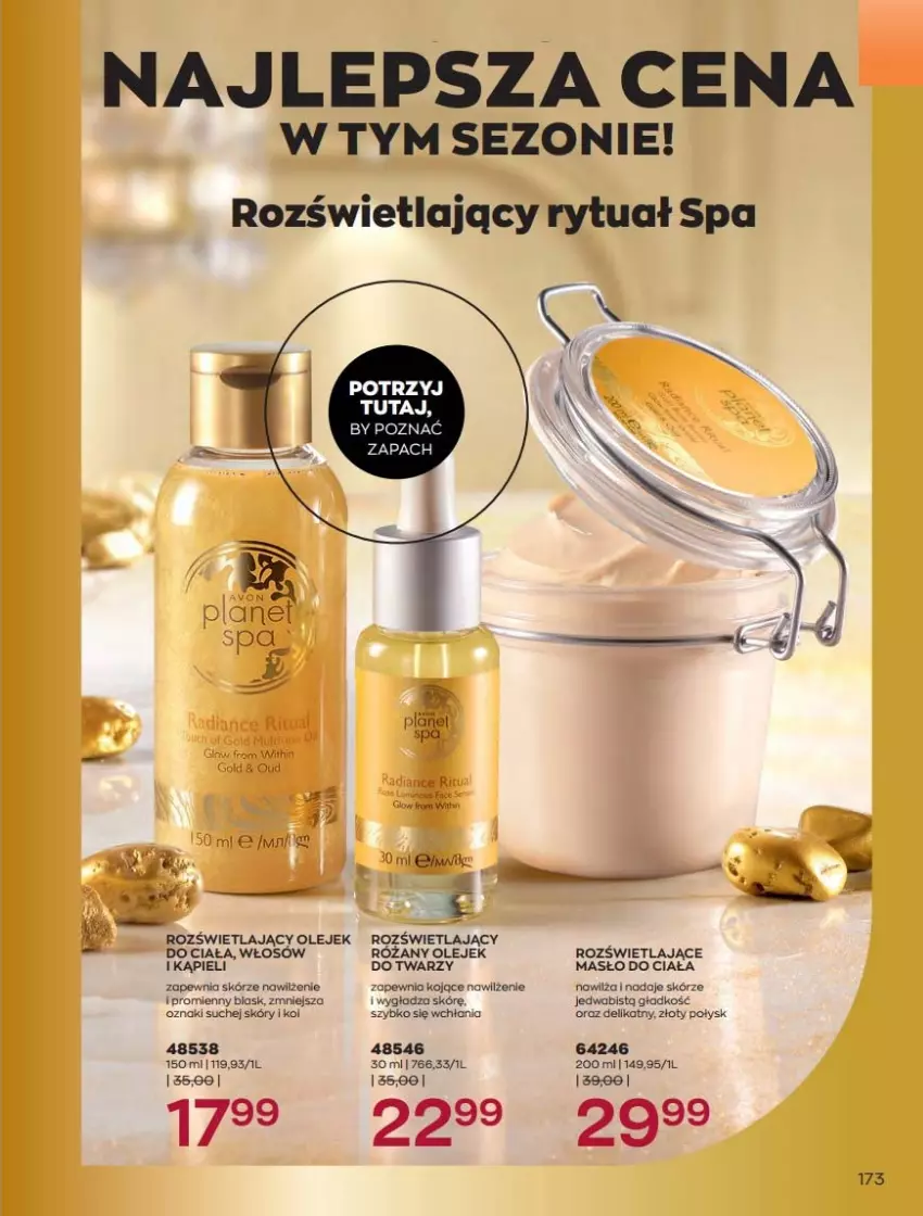 Gazetka promocyjna Avon - Katalog Avon 2/2022 kampania luty - ważna 01.02 do 28.02.2022 - strona 173 - produkty: Masło, Masło do ciała, Olej