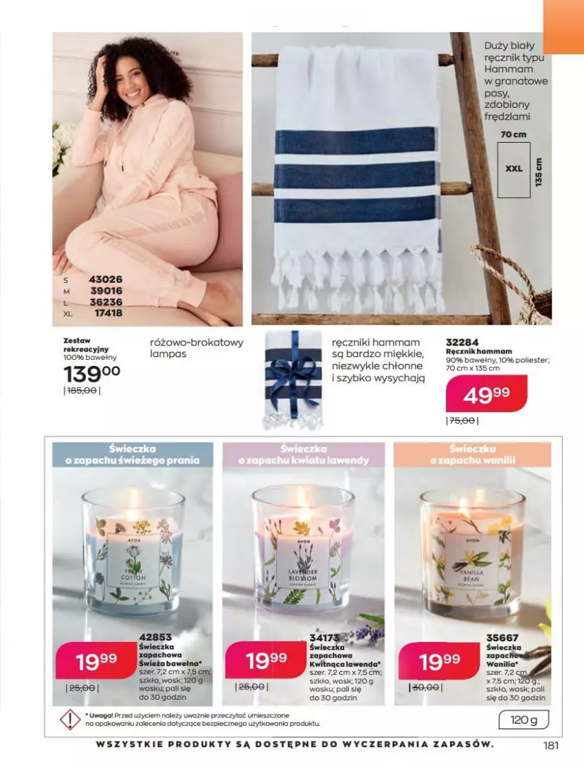 Gazetka promocyjna Avon - Katalog Avon 2/2022 kampania luty - ważna 01.02 do 28.02.2022 - strona 181 - produkty: Gra, Granat, Lampa, Piec, Ręcznik, Waga