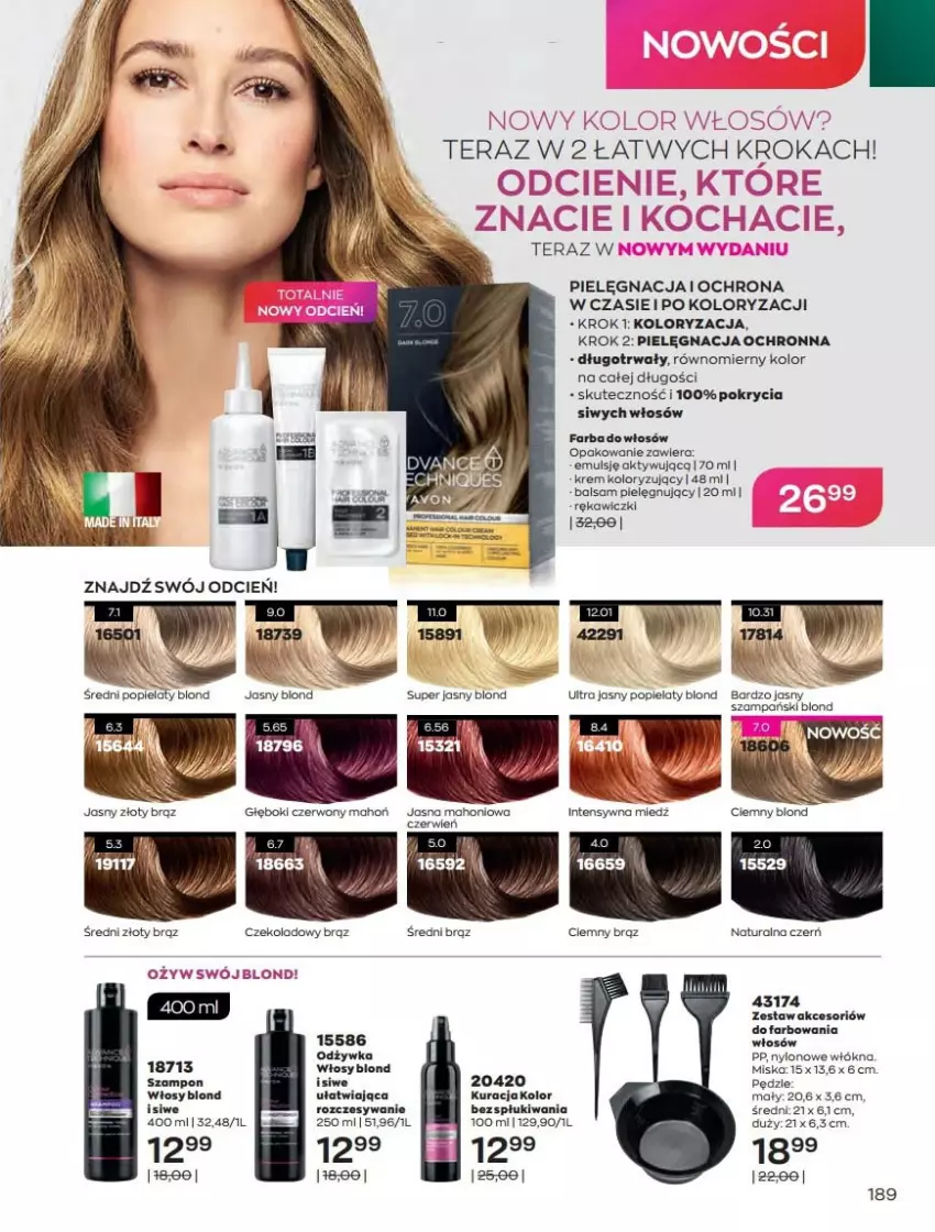 Gazetka promocyjna Avon - Katalog Avon 2/2022 kampania luty - ważna 01.02 do 28.02.2022 - strona 189 - produkty: Cień, Fa, Miska, Odżywka, Szampon, Tera