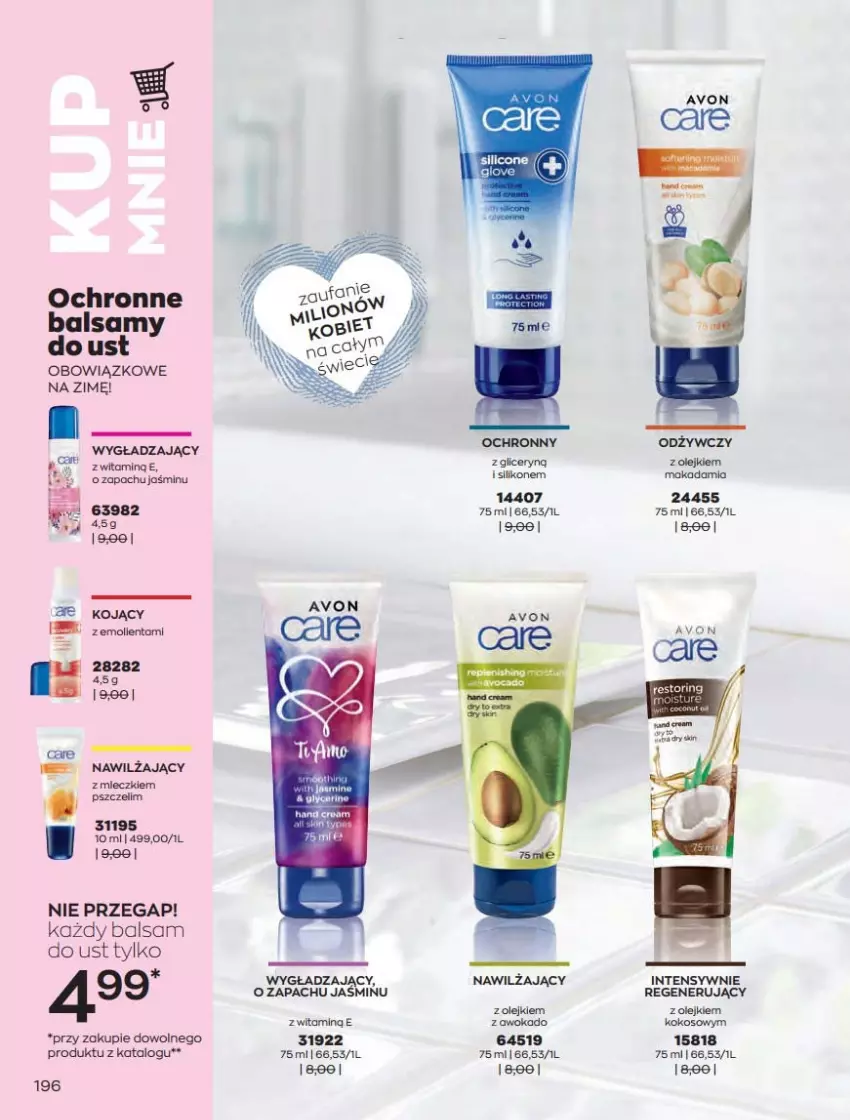 Gazetka promocyjna Avon - Katalog Avon 2/2022 kampania luty - ważna 01.02 do 28.02.2022 - strona 196 - produkty: Balsam do ust, Kokos, Miecz, Olej