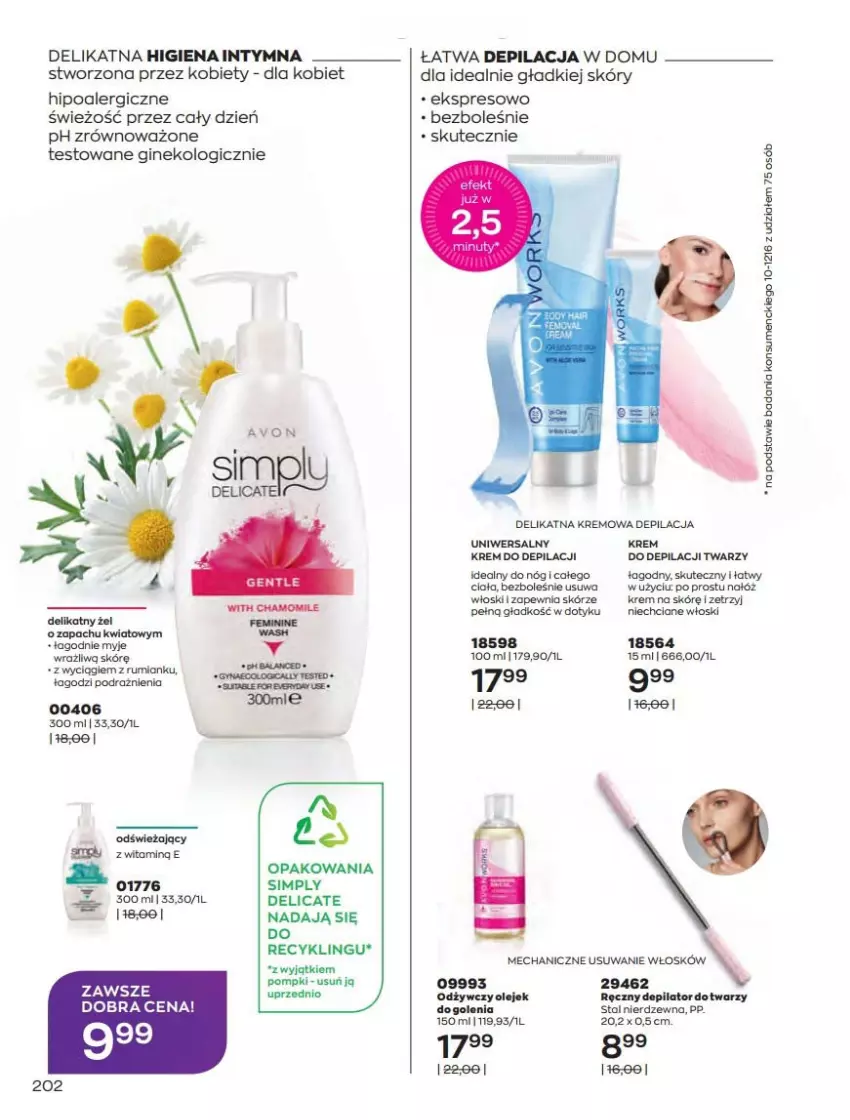 Gazetka promocyjna Avon - Katalog Avon 2/2022 kampania luty - ważna 01.02 do 28.02.2022 - strona 202 - produkty: Depilator, Gin, Krem do depilacji, Olej, Rum