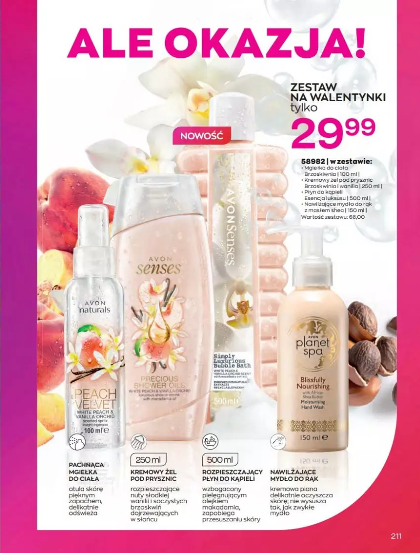 Gazetka promocyjna Avon - Katalog Avon 2/2022 kampania luty - ważna 01.02 do 28.02.2022 - strona 211 - produkty: Mydło, Nuty, Olej, Płyn do kąpieli