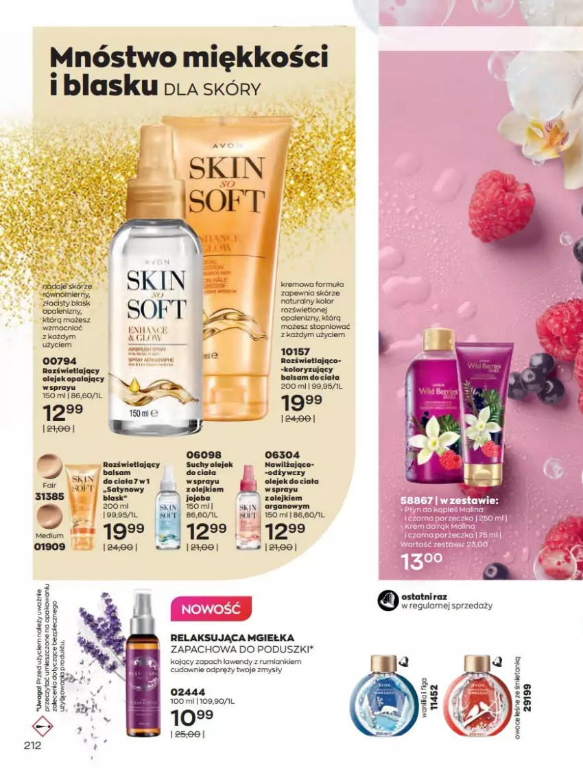 Gazetka promocyjna Avon - Katalog Avon 2/2022 kampania luty - ważna 01.02 do 28.02.2022 - strona 212 - produkty: Balsam do ciała, Fa, Olej, Olejek do ciała, Rum, Top