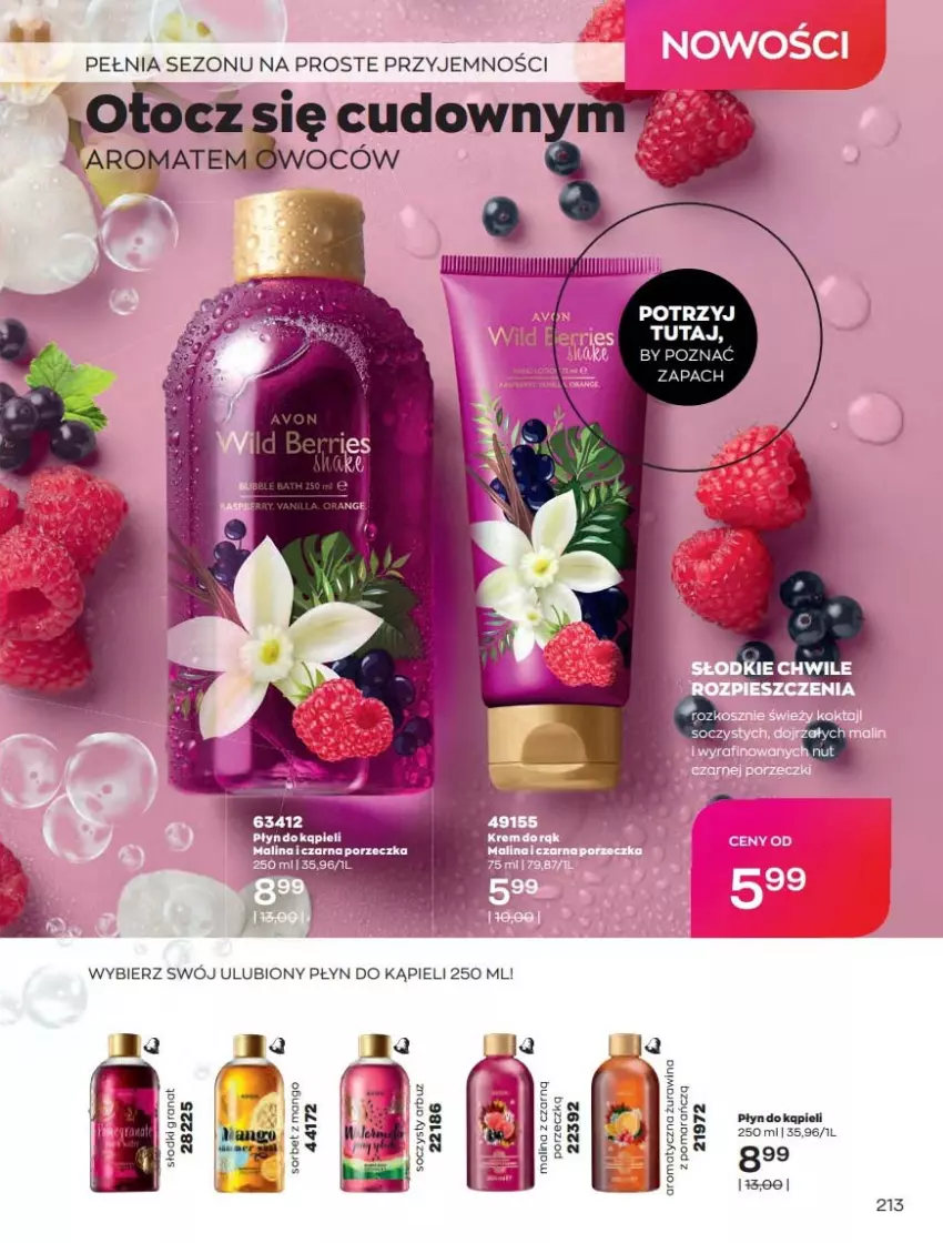 Gazetka promocyjna Avon - Katalog Avon 2/2022 kampania luty - ważna 01.02 do 28.02.2022 - strona 213 - produkty: Płyn do kąpieli, Ser