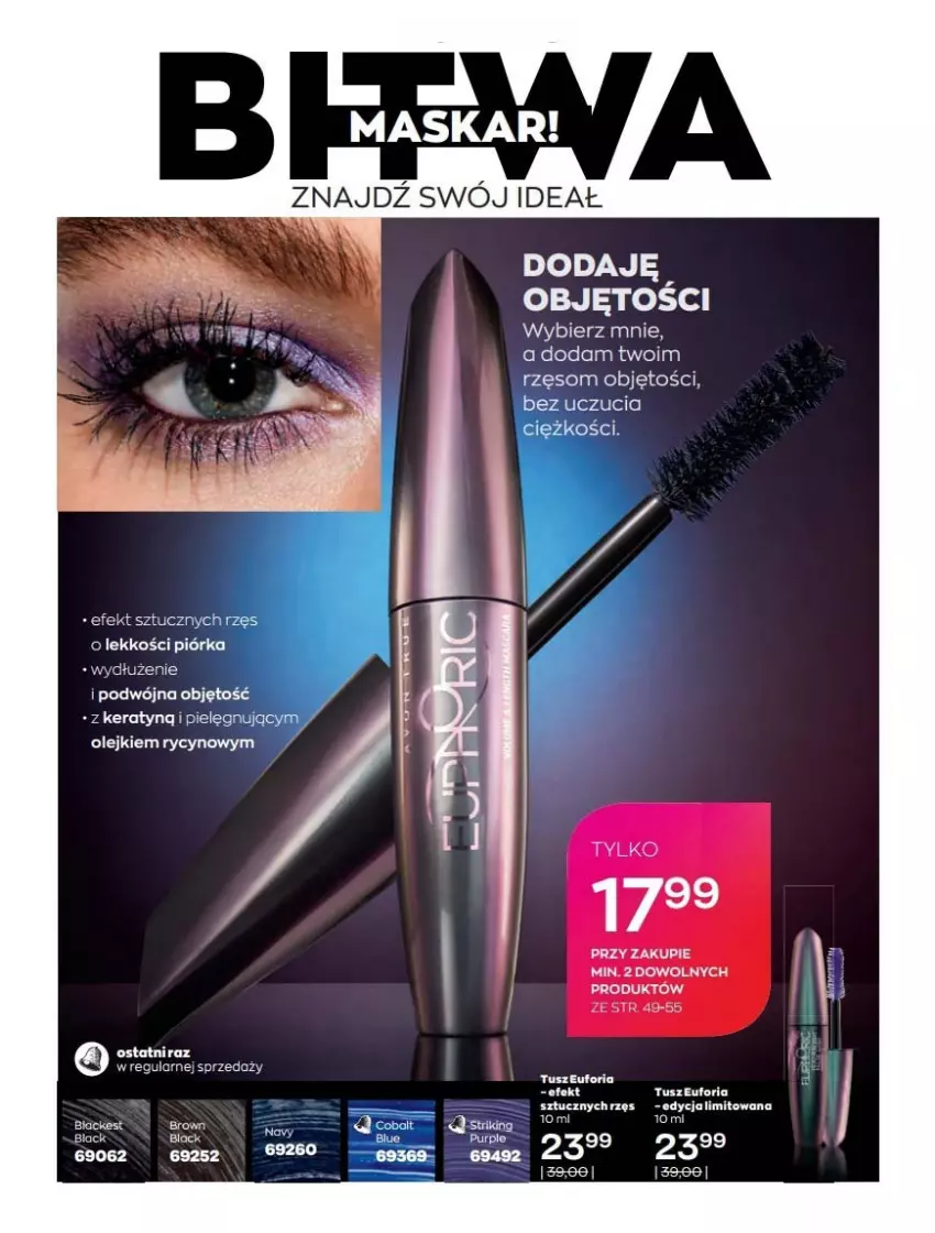 Gazetka promocyjna Avon - Katalog Avon 2/2022 kampania luty - ważna 01.02 do 28.02.2022 - strona 54 - produkty: Lack, Olej, Tusz