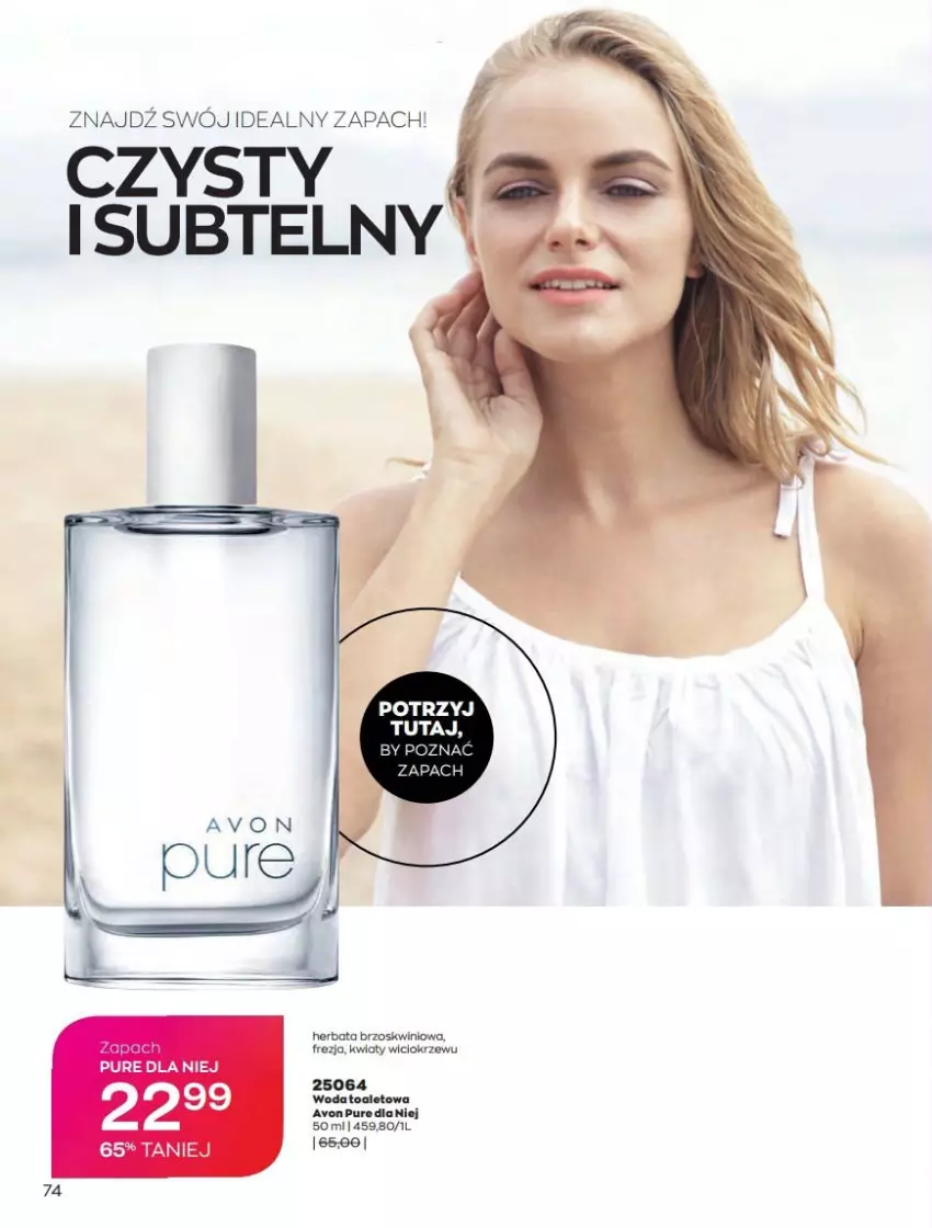 Gazetka promocyjna Avon - Katalog Avon 2/2022 kampania luty - ważna 01.02 do 28.02.2022 - strona 74 - produkty: Herbata, Pur, Woda, Woda toaletowa